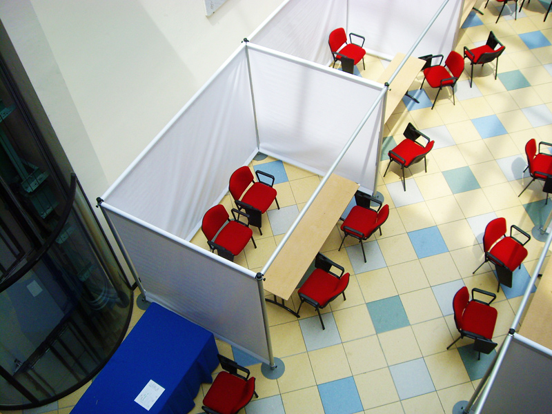 congresso stand in sequenza in fiera