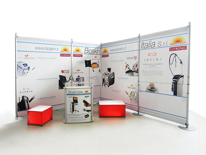 stand-farmaceutica modulare e componibile