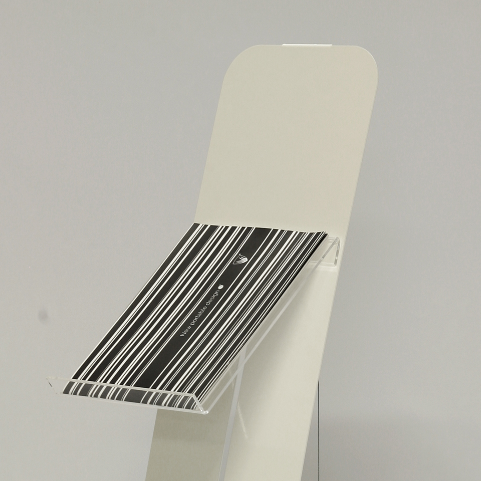 acc-espositore-mensola-inclinata totem porta-depliants