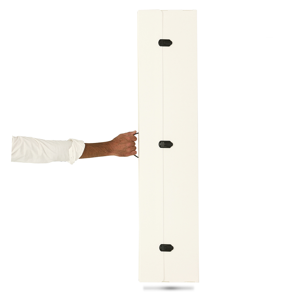 valigia-D-impugnatura-volante valigia espositore curvilineo