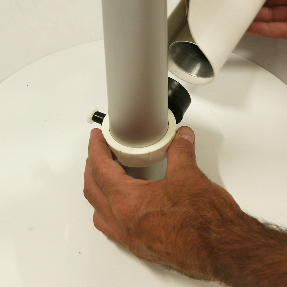 inserimento-per-parete-fondale-lineo montaggio fondale stand