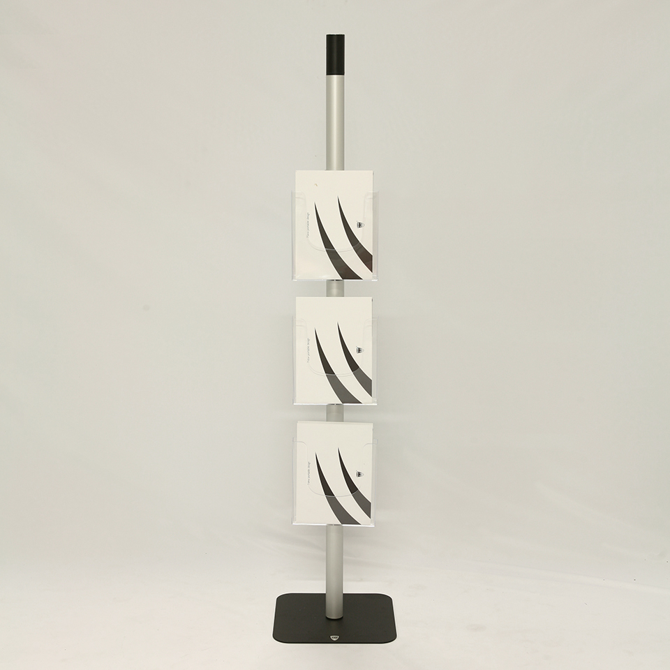 piantana-3-tasche-1 porta-depliants 2 tasca