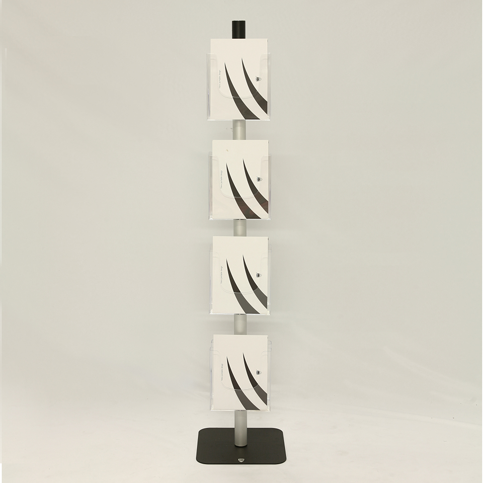 piantana-3-tasche porta-depliants stilo