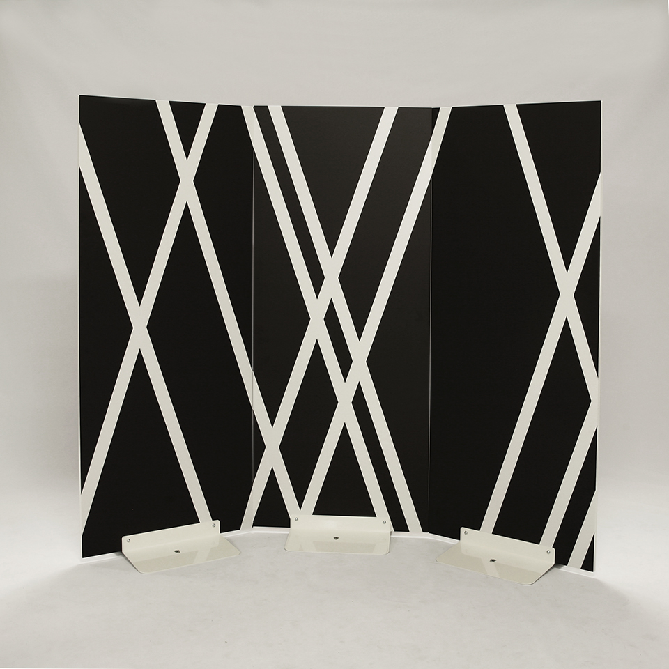 porta-pannello-curvilineo supporto base pannello