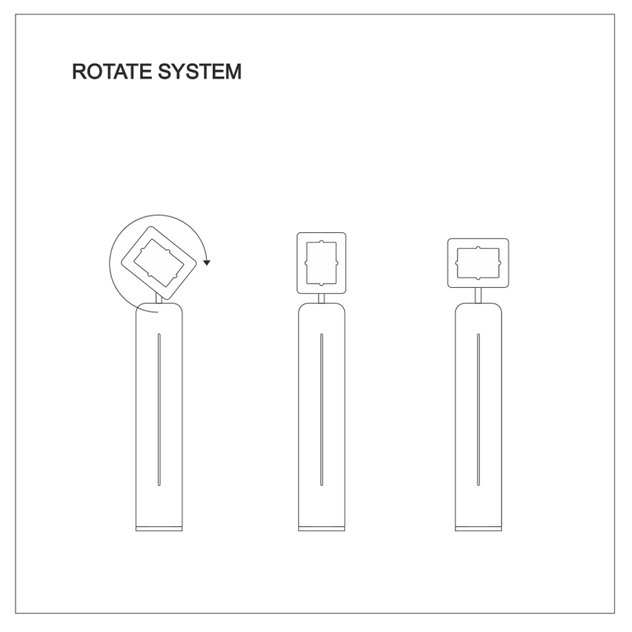 contatto totem tablet portatile