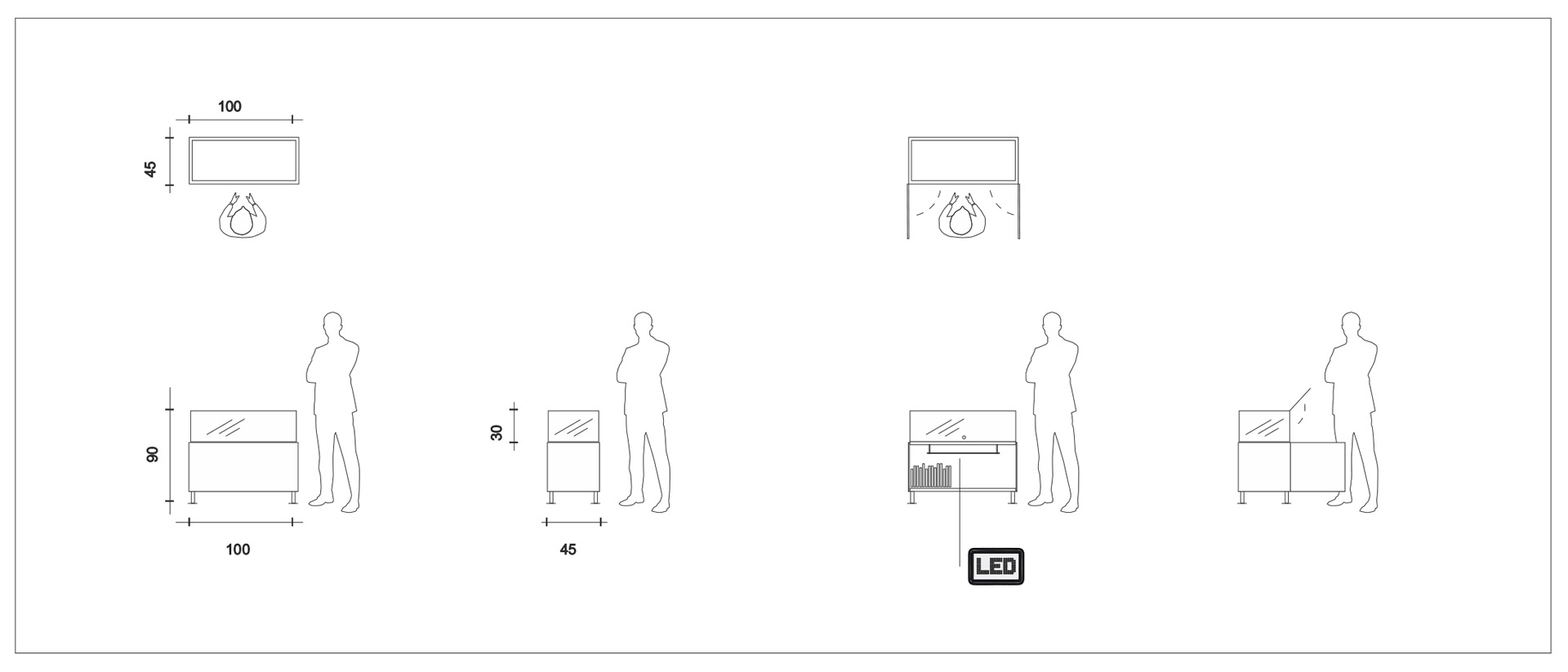 hidra banco portatile