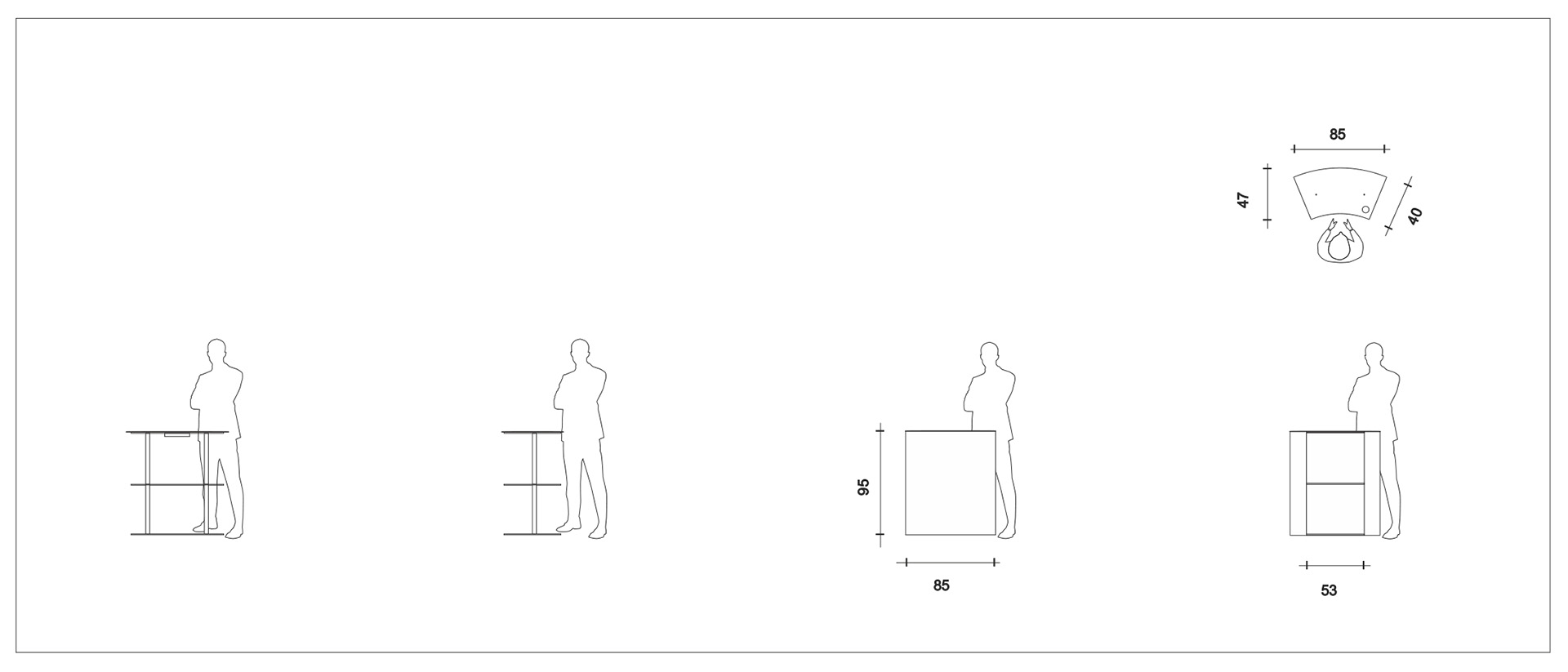sfera disegno reception modulare